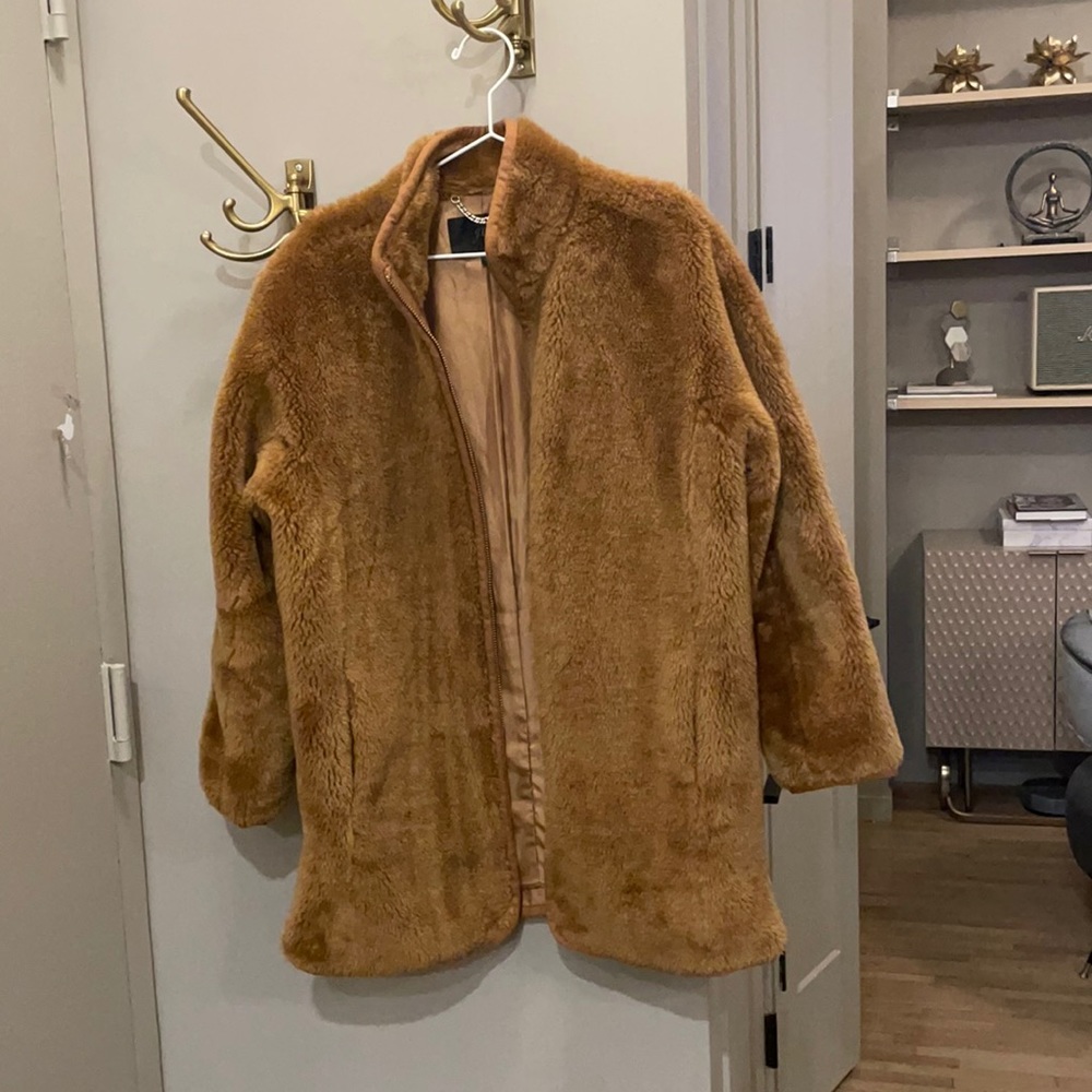 J CREW Camel Fur Coat (S)